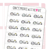 Once More With Love M830 Sleep In Sticker Sheet

Mmm... this is one of my guilty pleasures. I loooove sleeping in! Snooze the alarm and keep sleeping for hours hehe.