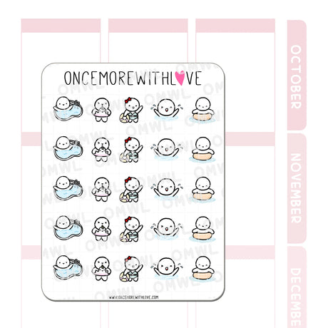 Once More With Love M847 Pool Day 2.0 Sticker Sheet

It's getting hot! Perfect weather to play in the pool and get your swim on! Make those splashes!