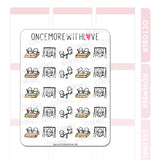 Once More With Love M868 Playdate 3.0 Sticker Sheet

A sheet for marking your munchkin's play dates! On the swings, in the sandbox, and on a see-saw! Works well for scheduling all sorts of play dates!