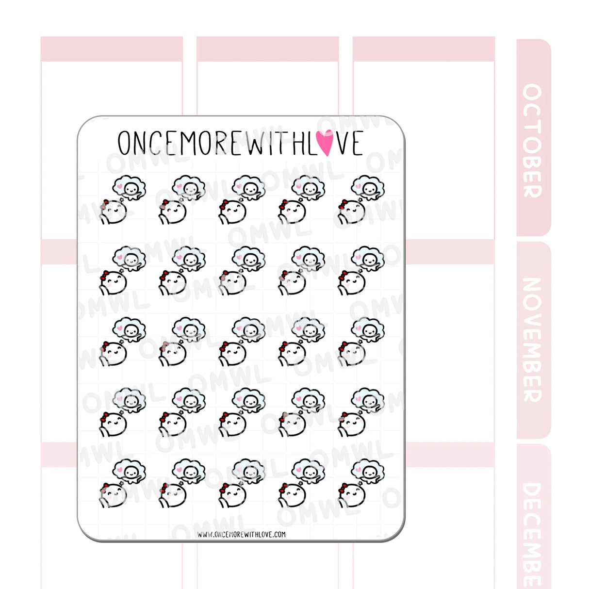 Once More With Love M874 Thinking About You Sticker Sheet

Just spending the day... thinking about you and missing you!