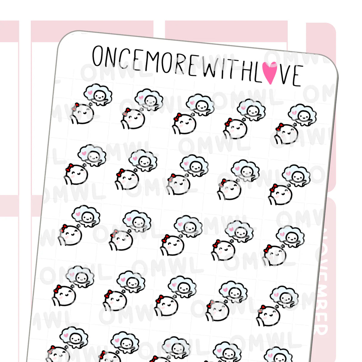 Once More With Love M874 Thinking About You Sticker Sheet

Just spending the day... thinking about you and missing you!