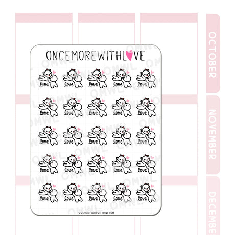 Once More With Love M875 Dirty Dancing Jump Sticker Sheet

Inspired by the famous move in Dirty Dancing (movie)! These munchkins are celebrating love!