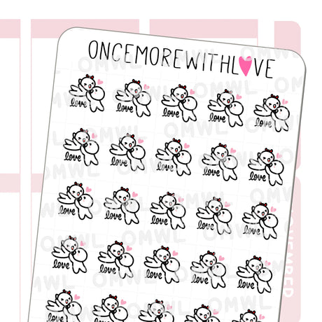 Once More With Love M875 Dirty Dancing Jump Sticker Sheet

Inspired by the famous move in Dirty Dancing (movie)! These munchkins are celebrating love!