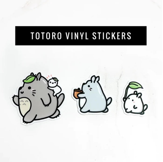 Once More With Love - Totoro Vinyl Sticker Pack

Here are some cute Totoros that come in small, medium, and large sizes!