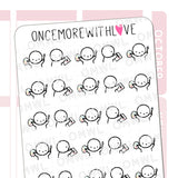 Once More With Love M864 Painting Sticker Sheet

Munchkins painting! Works great for any kind of painting... I've been doing a lot of watercolour painting but if you're using acrylic, gouache, oil, these munchkins can paint with you!