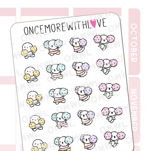 Once More With Love - M1264 Cheerleader 3.0 Planner Sticker