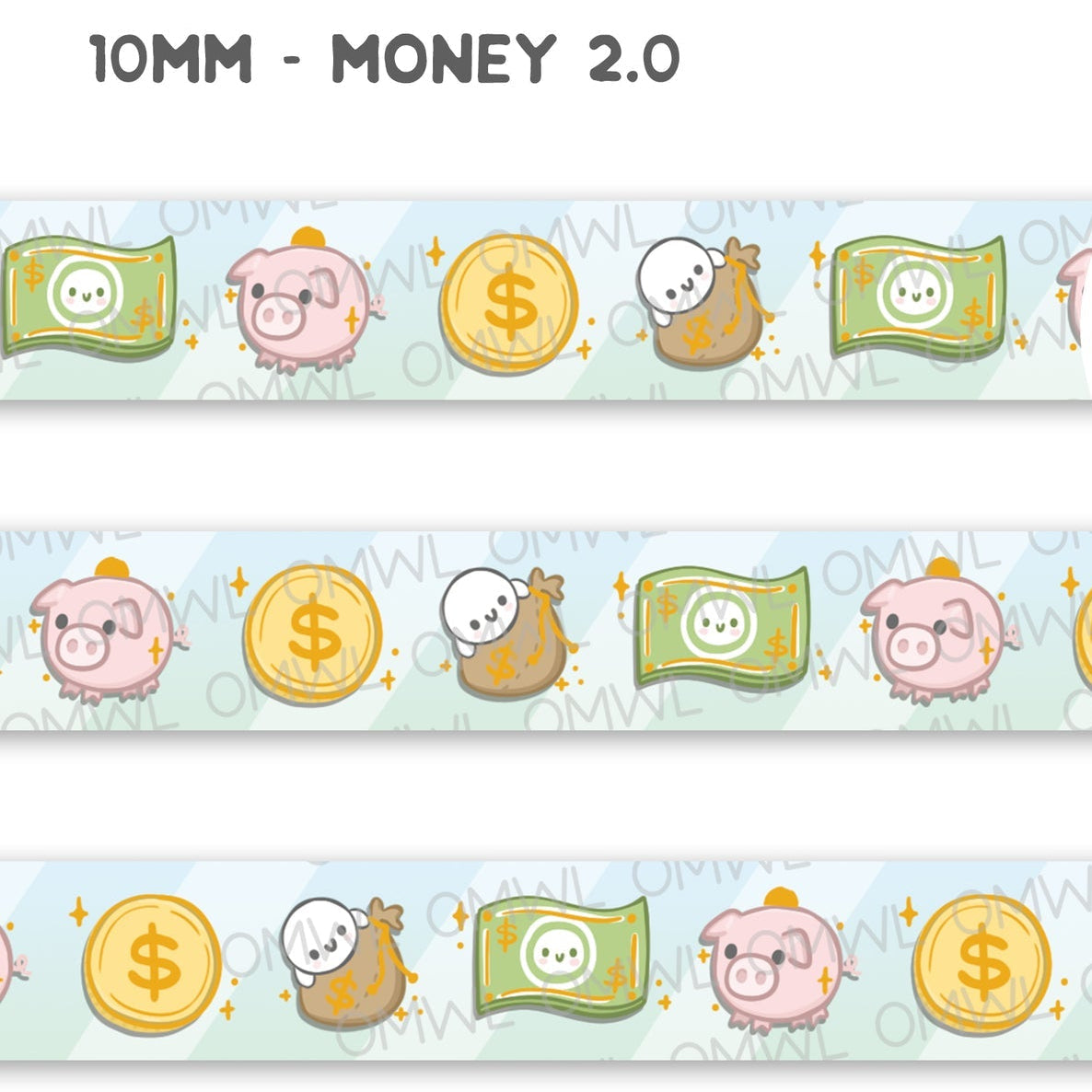 Once More With Love Washi Tape - Money 2.0 + Gold Stars Foil

Super cute finance washi tapes! Perfect for budgeting, banking, anything you need to do with money!

WHAT YOU RECEIVE:

1 roll of exclusively designed washi tape by Once More With Love

These washi tapes are great for decorating your munchkin planner spreads or for creating cards, scrapbook pages, or journals :)

Washi tapes come shrink wrapped. No other packaging provided!


SIZE: 10mm x 10m
MATERIAL: washi tape