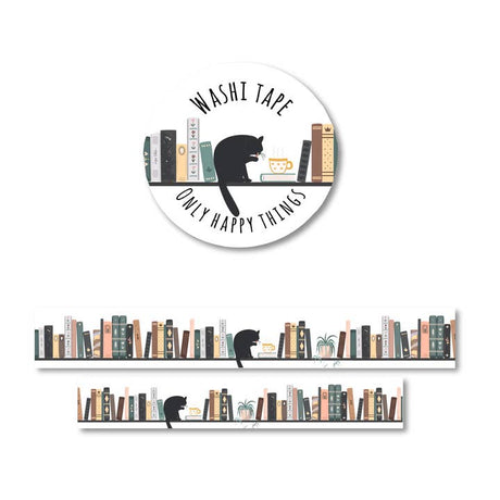 Only Happy Things Stationery - Bookshelf Washi Tape