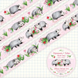 Allison Stoiser Art - Opossums and Tulips Washi Tape