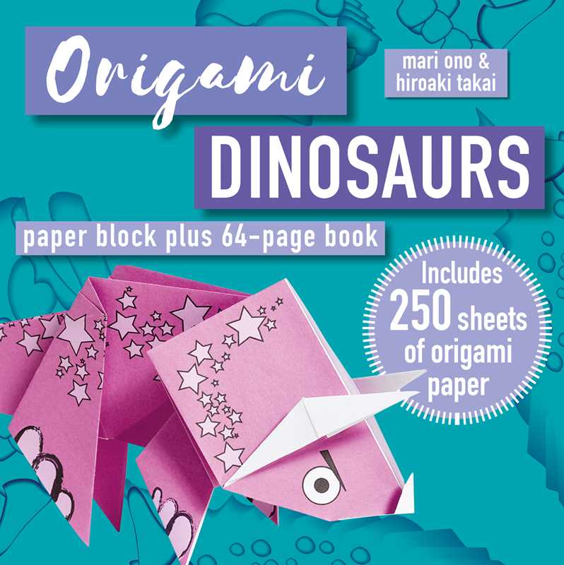 Go back to the days when dinosaurs ruled the earth with 15 prehistoric paper-folding projects and 250 sheets of origami paper to sink your teeth into.

With 15 designs for big and small dinosaurs, ocean-dwellers, and high flyers, there are projects here to entertain any paper paleontologist.

Try your hand at the speedy Velociraptor or one of the largest land animals that ever existed, the Apatosaurus. From the Cretaceous period you can make the king of the dinosaurs, the Tyrannosaurus rex, and the ancestor