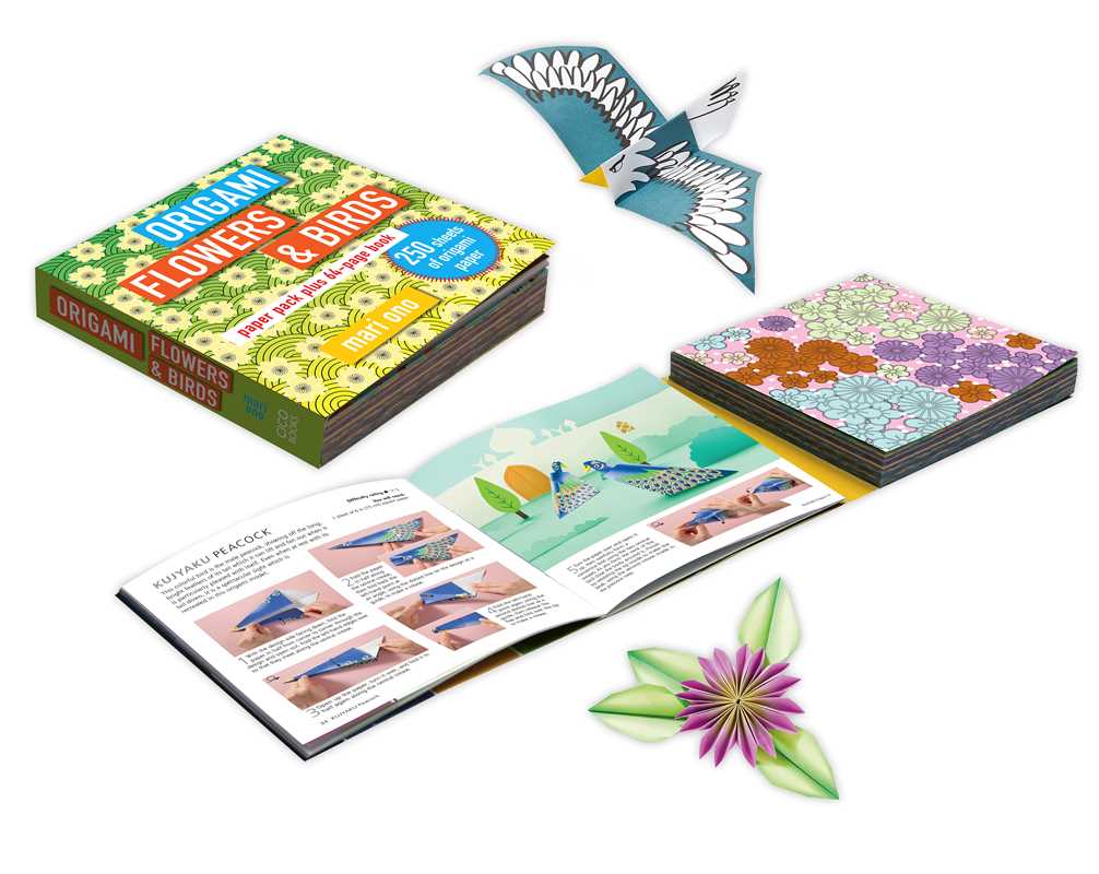 Featuring a 64-page book, plus 250 sheets of origami paper, try these 15 origami models that are inspired by the elegant beauty of flowers and birds.

Origami Flowers and Birds explores the best nature has to offer, with a 64-page instruction book that guides you step by step through 15 paper projects, including a crane, owl, robin, rose, tulip, and more. To get you started, 250 sheets of traditional origami paper are provided, so you can explore your creativity, right from the get go. 