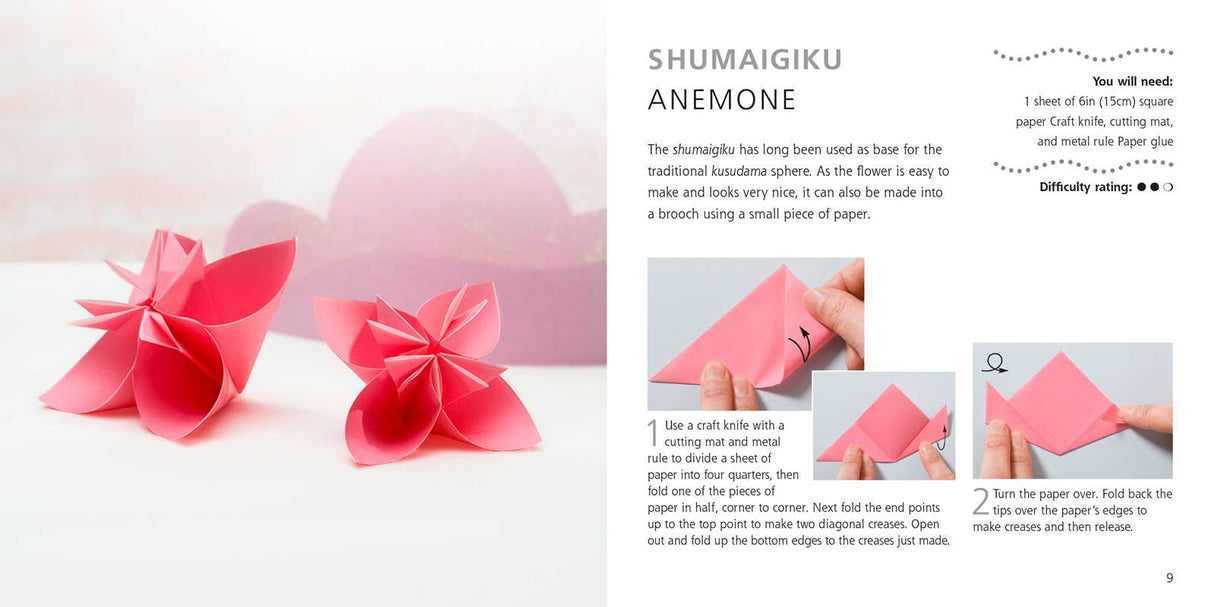 Featuring a 64-page book, plus 250 sheets of origami paper, try these 15 origami models that are inspired by the elegant beauty of flowers and birds.

Origami Flowers and Birds explores the best nature has to offer, with a 64-page instruction book that guides you step by step through 15 paper projects, including a crane, owl, robin, rose, tulip, and more. To get you started, 250 sheets of traditional origami paper are provided, so you can explore your creativity, right from the get go. 