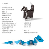 Create all the pets you have ever wanted with these wonderful projects.

Enjoy 250 sheets of specially designed printed paper and a 64-page instruction book that guides you step by step through 15 wonderful animal paper projects, from a delightful dachshund to a cuddly hamster, and even a perfect Persian cat. These friendly animals can be used as lovely gifts to give to friends or as unique decorations to leave throughout the house! Origami is also known to help encourage connectedness, awareness and improv