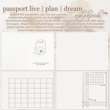 Passport Travelers Live | Plan | Dream® Notebook by Lauren Phelps Designs