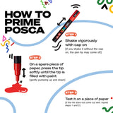 POSCA Paint Marker 7-Color PC-5M Pastel Color Set