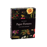 Each exquisite paper flower in this elegant collection blooms with extraordinary detail and color. Eighteenth-century British artist Mary Delany created each piece by cutting and layering tiny pieces of paper on black ink backgrounds. The fine shading and depth are as intricately detailed as a botanical illustration and scientifically accurate as well. Printed on thick, textured paper, the set features sunflowers, rhododendron, cornflower, water lilies, and more. Perfect for any occasion that warrants beaut