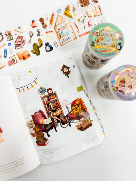 PaperaicaShop x Little Craft Fest Pre-cut PET Tape - Stationery & Texas Love