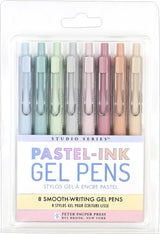 Quick-drying fine-tip gel pens with expressive pastel colors provide a seamless flow of ink for a flawless writing experience! Retractable gel pens are perfect for intricate journaling, drawing, planning, and more!

Ultra-fine 0.5 mm tips for precision writing. Smudge-free. No bleed-through. Choose from a palette of 8 pastel-ink colors to bring personal style to all your writing projects. Perfect for sketching, note-taking, and correspondence. 8 different pastel colors range from gray, blue, and green, to t