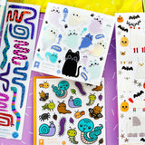 Pipsticks Sticker Sheet - Paw-Sessed Kitties