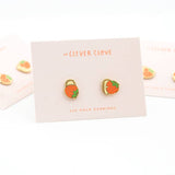 Peek-A-Boo Strawberry Earrings