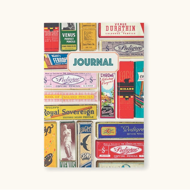 Pencil Boxes Vintage Style Journal Recycled Papers