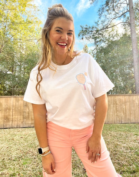 Pickleball Callie Tee White