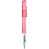 Kakuno is a delightful, new fountain pen that is ideal for both first time fountain pen users and experienced writers. Everyone can enjoy writing with a Kakuno fountain pen. "Kakuno" means "to write" in Japanese, and that's just what this pen helps users to do by featuring an appealing smiley face on the nib, when oriented upward, ensures perfect nib orientation. The NEW Kakuno Clear body features the Extra Fine, Fine and Medium Nib (with a tongue sticking out). Indentations in the cap make it easy to grasp
