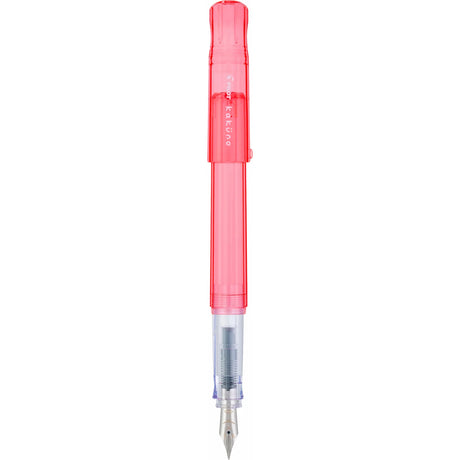Kakuno is a delightful, new fountain pen that is ideal for both first time fountain pen users and experienced writers. Everyone can enjoy writing with a Kakuno fountain pen. "Kakuno" means "to write" in Japanese, and that's just what this pen helps users to do by featuring an appealing smiley face on the nib, when oriented upward, ensures perfect nib orientation. The NEW Kakuno Clear body features the Extra Fine, Fine and Medium Nib (with a tongue sticking out). Indentations in the cap make it easy to grasp