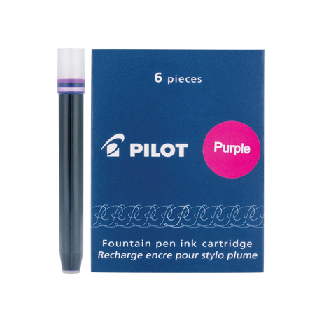 Namiki fountain pen ink cartridges are created using the highest standards and variations of color. Each hue provides an intense depth of color and consistency, rendering the highest performance from your most treasured fountain pens. Enjoy the rich colors of Japan with every stroke. For every creative endeavor, namiki provides the ultimate writing tool.

Each box includes 6 cartridges