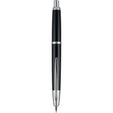 Brilliant design and ingenious engineering combine in the refined, elegant style of the world's first and favorite retractable fountain pen, the Vanishing Point by Pilot. The internal mechanism of this exceptionally crafted fountain pen allows the 18-karat gold nib to retract fully into the barrel when not in use. Vanishing Point is refillable for continued use with a cartridge or Pilot's CON-50 converter. The fountain pen is available in extra fine, fine, medium or broad point sizes. These pens arrive pack