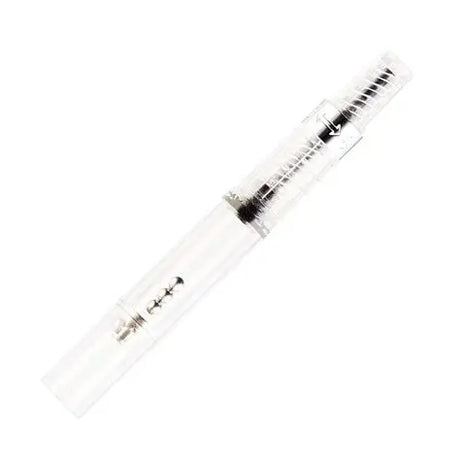 Piston-style twist converter for Pilot pens. Four small metal agitators inside the barrel help break up air bubbles to keep a steady flow of ink.