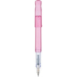 Kakuno is a delightful, new fountain pen that is ideal for both first time fountain pen users and experienced writers. Everyone can enjoy writing with a Kakuno fountain pen. "Kakuno" means "to write" in Japanese, and that's just what this pen helps users to do by featuring an appealing smiley face on the nib, when oriented upward, ensures perfect nib orientation. The NEW Kakuno Clear body features the Extra Fine, Fine and Medium Nib (with a tongue sticking out). Indentations in the cap make it easy to grasp