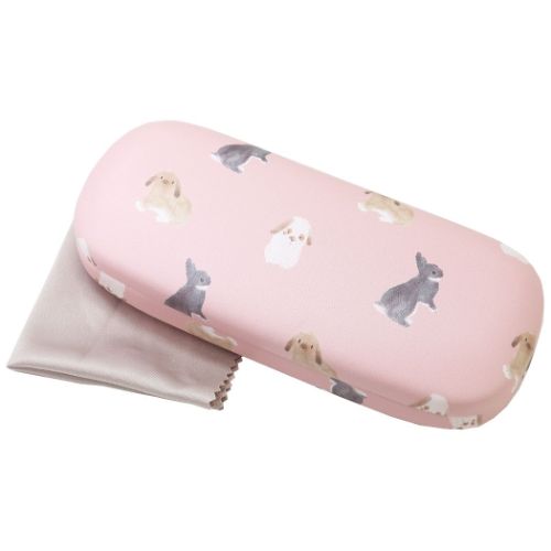Bunny Glasses Case with Cleaning Cloth