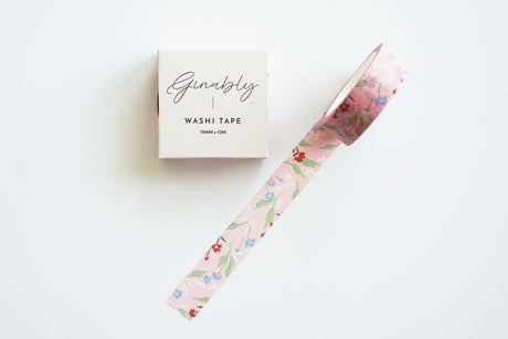 Cute, custom designed floral washi tape to add something extra to your stationery.