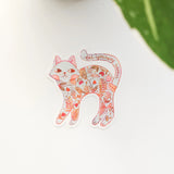 A calm cat returns from the blooming meadows of Wildflower Woods, patterned with flowers gathered along the way. This vinyl sticker captures that quiet, reflective moment, carrying a simple reminder to let yourself bloom.

Made from durable, waterproof vinyl, this sticker is designed to hold up wherever you place it—whether that’s a water bottle, laptop, or journal you reach for daily.