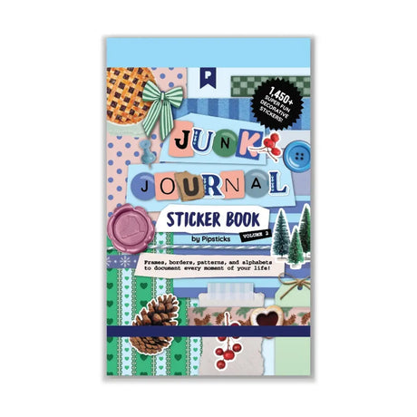 You asked, we delivered! Introducing our new Winter inspired Junk Journal sticker book! With Frames, borders, patterns and alphabets you'll be able to document every moment of your life with whimsy and delight! Perfect to junk journal, collage, and scrapbook your way through the season. 