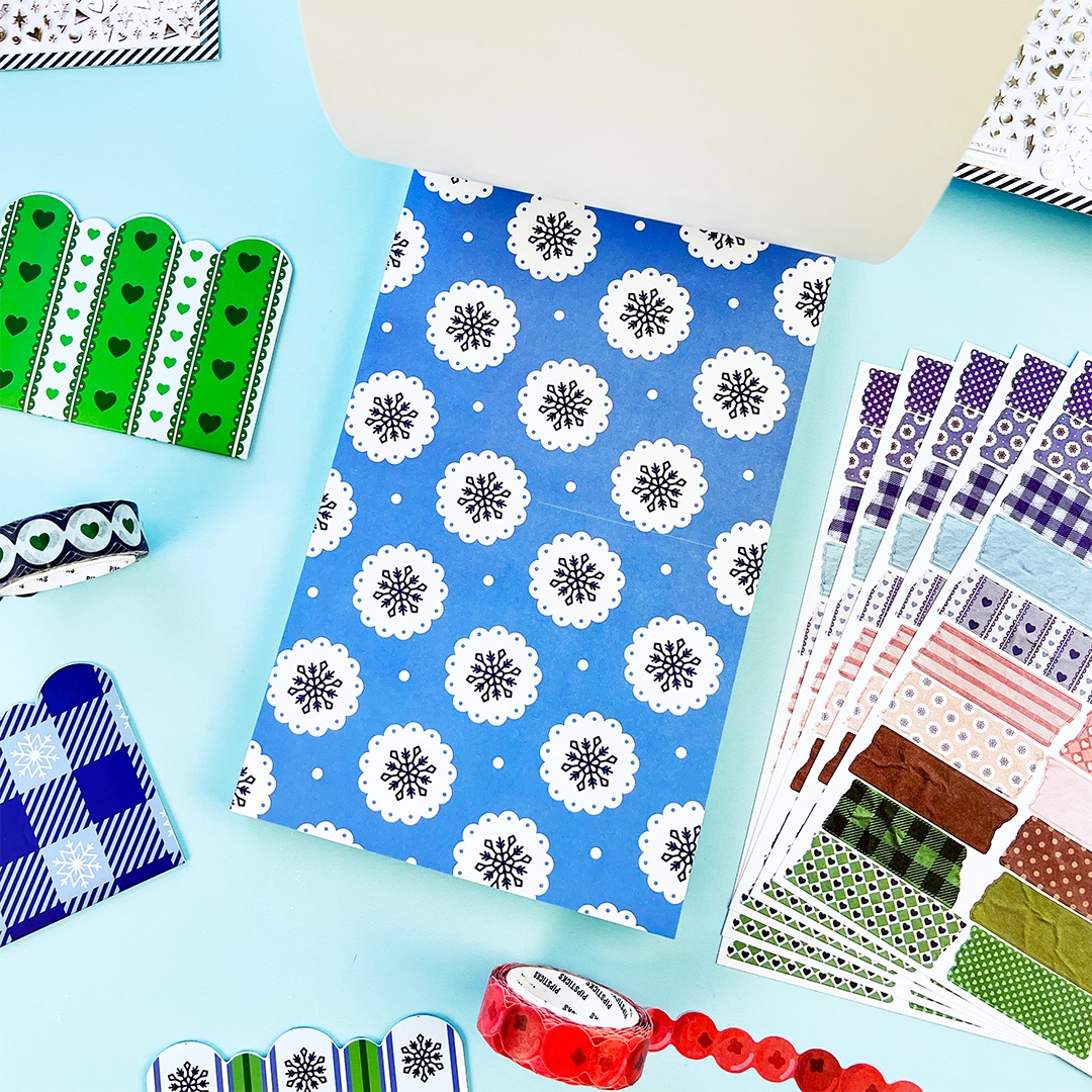 You asked, we delivered! Introducing our new Winter inspired Junk Journal sticker book! With Frames, borders, patterns and alphabets you'll be able to document every moment of your life with whimsy and delight! Perfect to junk journal, collage, and scrapbook your way through the season. 