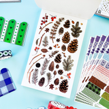 You asked, we delivered! Introducing our new Winter inspired Junk Journal sticker book! With Frames, borders, patterns and alphabets you'll be able to document every moment of your life with whimsy and delight! Perfect to junk journal, collage, and scrapbook your way through the season. 