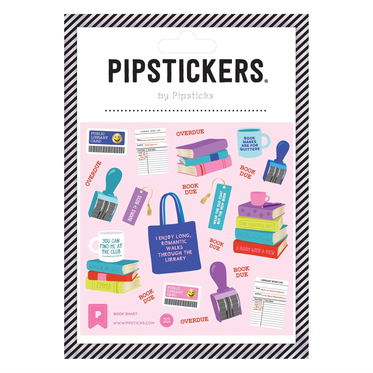 Pipsticks Sticker Sheet - Book Smart