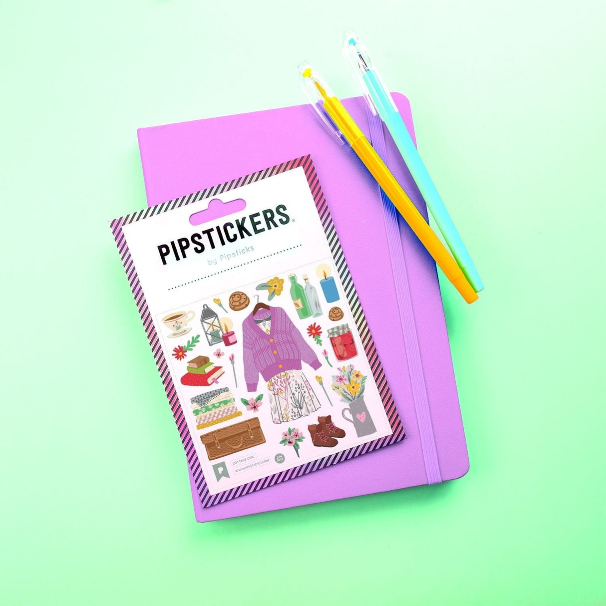 Pipsticks Sticker Sheet - Cottage Chic
