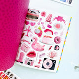 Your sticker stash is about to get very color-coordinated 🌈 Sticker the Rainbow Book Vol. 2: In Real Life is packed with 1500+ photorealistic stickers in every shade imaginable, from juicy lemons and shiny silver treasures to butterflies, vintage objects, florals, gems, and colorful everyday finds. With 30 pages of ultra-realistic stickers (plus 4 pages of alphabet + number stickers!), this book is basically a rainbow treasure hunt for your journal, planner, snail mail, laptop, or craft cart.