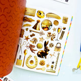 Your sticker stash is about to get very color-coordinated 🌈 Sticker the Rainbow Book Vol. 2: In Real Life is packed with 1500+ photorealistic stickers in every shade imaginable, from juicy lemons and shiny silver treasures to butterflies, vintage objects, florals, gems, and colorful everyday finds. With 30 pages of ultra-realistic stickers (plus 4 pages of alphabet + number stickers!), this book is basically a rainbow treasure hunt for your journal, planner, snail mail, laptop, or craft cart.