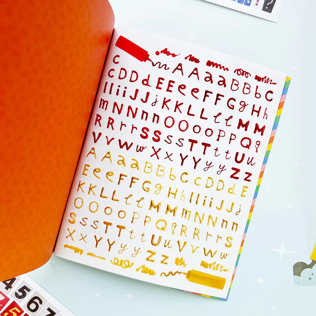 Your sticker stash is about to get very color-coordinated 🌈 Sticker the Rainbow Book Vol. 2: In Real Life is packed with 1500+ photorealistic stickers in every shade imaginable, from juicy lemons and shiny silver treasures to butterflies, vintage objects, florals, gems, and colorful everyday finds. With 30 pages of ultra-realistic stickers (plus 4 pages of alphabet + number stickers!), this book is basically a rainbow treasure hunt for your journal, planner, snail mail, laptop, or craft cart.