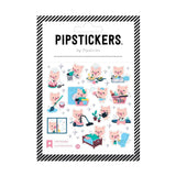 These busy little piggies are getting things done! The Piggy Little Helpers Pipstickers sheet features adorable pink pig characters tackling everyday tasks—watering plants, tidying up, crafting, cooking, and more. Each sticker is full of tiny details and soft pastel colors that make them perfect for planners, junk journals, snail mail, notebooks, and creative projects.