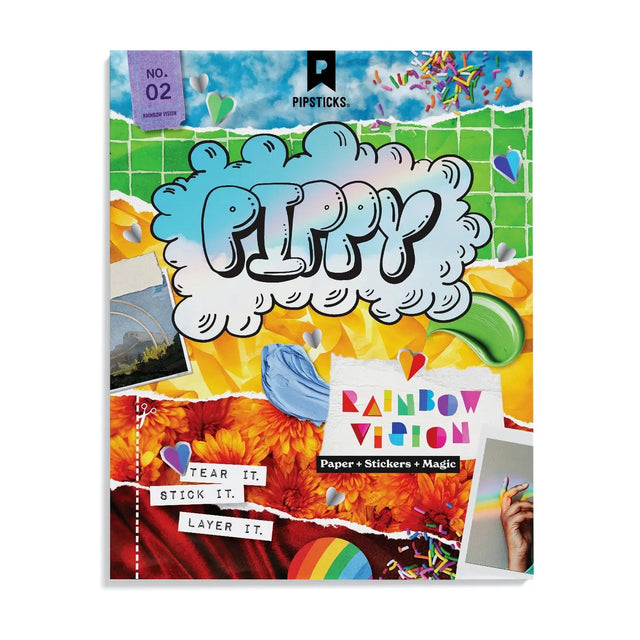 Part magazine, part sticker book, part creative explosion 🌈✂️ The Rainbow Vision Collage Magazine is packed with colorful inspiration, dreamy paper pages, bold graphics, collage prompts, and over 400 stickers ready to be cut, layered, ripped, decorated, and transformed into your next masterpiece. Think vision board energy mixed with art journal chaos in the very best way.
