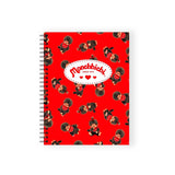 Pipsticks - Monchhichi Red Spiral Notebook