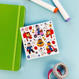 PipStickers are the PERFECT gift for the sticker lover in your life - even if it's you! These unique PVC designs with silver foil accents come on a clear backing and cannot be found anywhere else.

Includes one 4" x 4" sheet of Paw-some Post PipStickers and includes the Pipsticks manifesto.