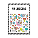 PipStickers are the PERFECT gift for the sticker lover in your life - even if it's you! These unique PVC designs with silver foil accents come on a clear backing and cannot be found anywhere else.

Includes one 4" x 4" sheet of Sticker Spiral Snails PipStickers and includes the Pipsticks manifesto.