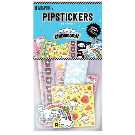 Get ready for sticker heaven! This Cinnamoroll Grab Bag includes 9 super cute Pipsticker sheets and over 250 stickers featuring everyone’s favorite cloud pup. Packed with rainbows, sweets, and all the pastel vibes, it’s a total must-have for any sticker lover.