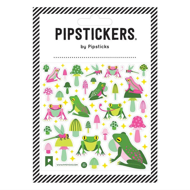 PipStickers are the PERFECT gift for the sticker lover in your life - even if it's you! These unique PVC designs with holographic gold foil accents come on a clear backing and cannot be found anywhere else.

Includes one 4'' x 4'' sheet of Hop To It PipStickers and includes the Pipsticks manifesto.
